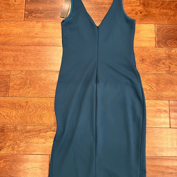 Lulu’s Teal Blue Tank MIDI Cocktail dress - Picture 3 of 6